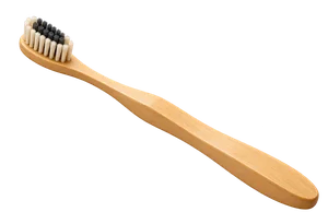 Wooden manual toothbrush